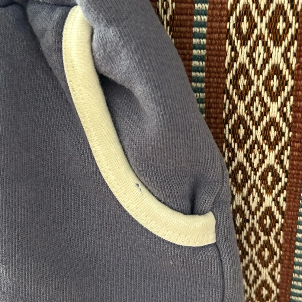 Childhoods Clothing Company retro Navy shorts, curved hems, thick terry cloth 5 - Picture 3 of 7